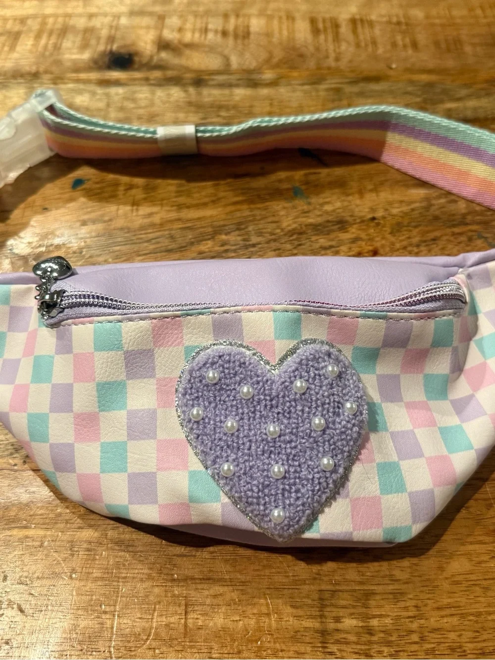 Miss Gwens OMG Checkered Heart Fanny Pack